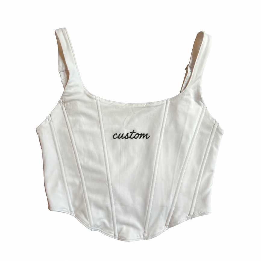 White Custom Corset Top 1